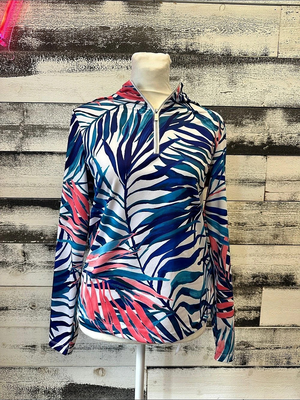 TAIL Flynn Top - Palm Bay Cosmo Women's Quarter-Zip Pullover